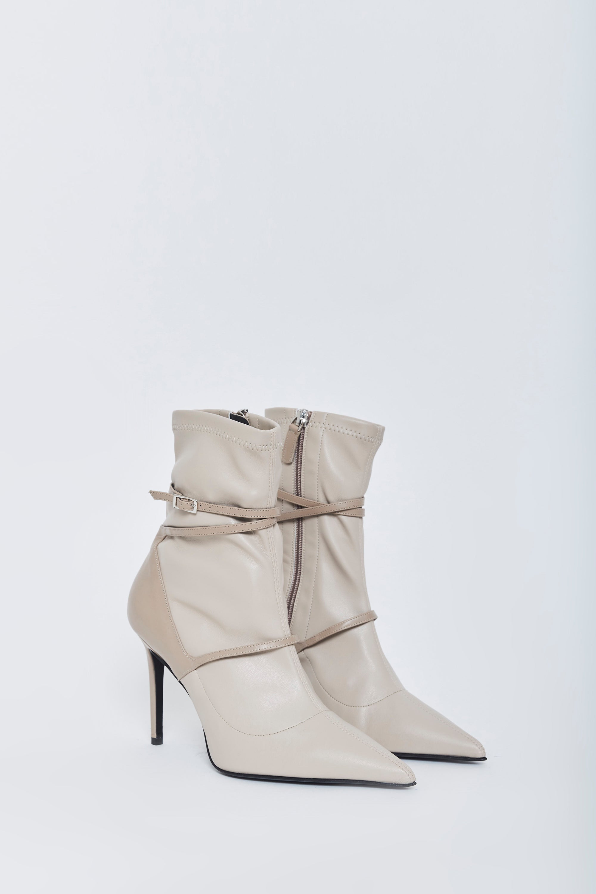 K95 STRETCH ANKLE BOOTS OFF-WHITE